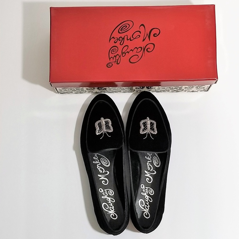 NAUGHTY MONKEY BLACK FLATS